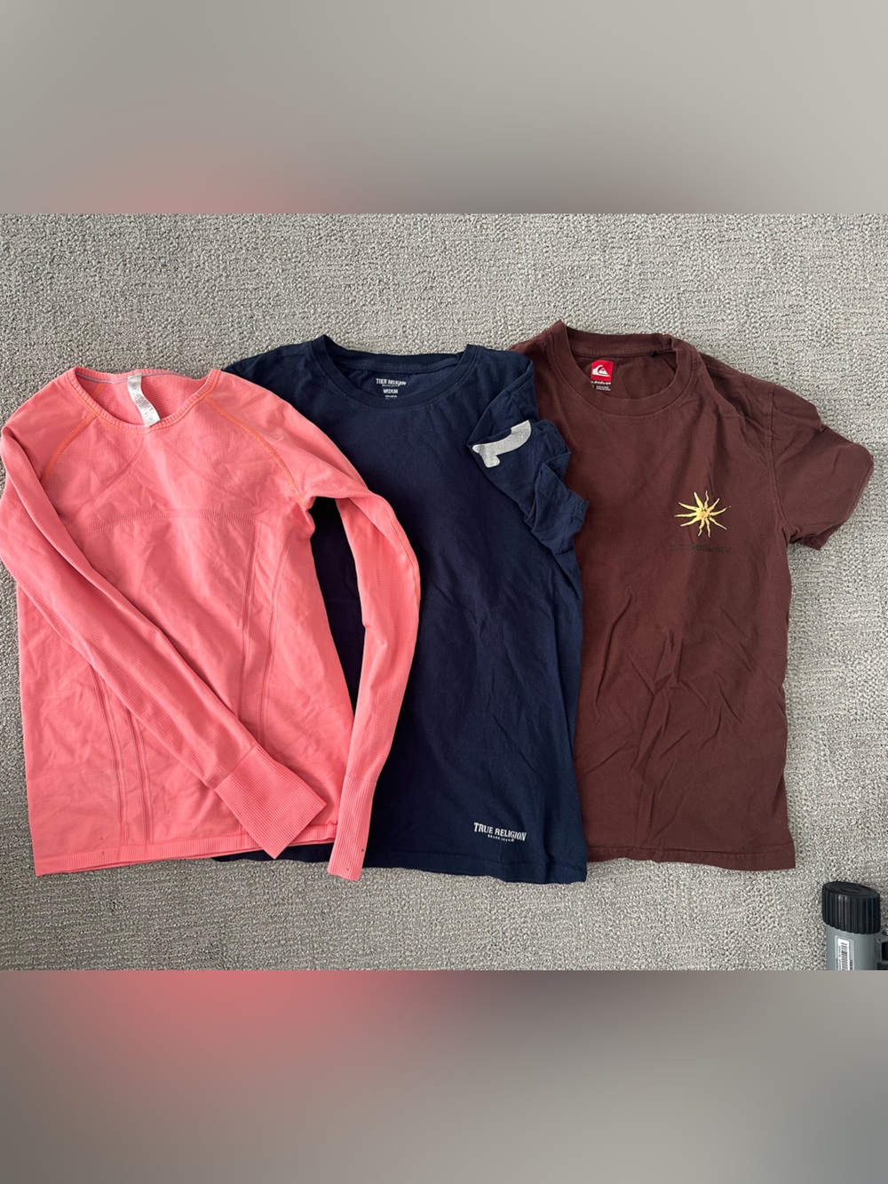 Ivivva Coral Long Sleeve Top , True religion short sleeve and quicksilver lot